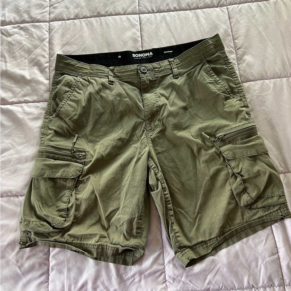 Sonoma Flexwear Men's Khaki Cargo Shorts